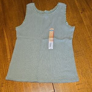Kids' Sleeveless Tank Top in Soft Green